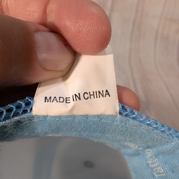 Ed Hardy Vintage Tattoo Wear Light Blue Skull Wing New York City Trucker Cap - Picture 2 of 10